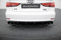 Audi A3 Sedan 8V Facelift 2016-2020 Bakre Diffuser (Med Singelutblås på båda sidorna) Maxton Design