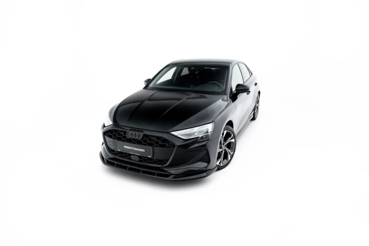 Audi A3 Sedan 8Y Facelift 2024+ Frontsplitter / Frontläpp V.2 Maxton Design i gruppen Välj bilmodell / Audi / A3 - S3 - RS3 (8Y) 2020+ / Styling hos DDESIGN Scandinavia AB (AU-A3-8YF-S-FD2G)
