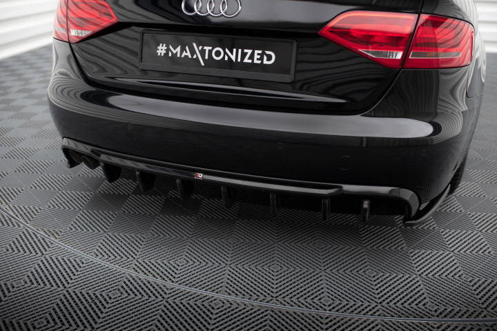 Audi A4 B8 2007-2011 Bakre Diffuser (Med Dubbla utblås på ena sidan) Maxton Design i gruppen Välj bilmodell / Audi / A4 - S4 - RS4 (B8) 2007-2014 / Styling hos DDESIGN Scandinavia AB (AU-A4-B8-RS1GOO_)