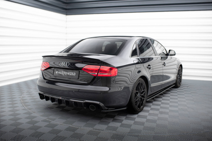 Audi A4 B8 2007-2011 Bakre Diffuser (Med Singelutblås på båda sidorna) Maxton Design i gruppen Välj bilmodell / Audi / A4 - S4 - RS4 (B8) 2007-2014 / Styling hos DDESIGN Scandinavia AB (AU-A4-B8-RS1GO_O)
