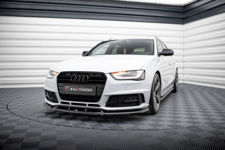 Audi A4 Competition B8 Facelift 2011-2015 Frontläpp / Frontsplitter V.1 Maxton Design i gruppen Välj bilmodell / Audi / A4 - S4 - RS4 (B8) 2007-2014 / Styling / Front hos DDESIGN Scandinavia AB (AU-A4-B8F-COMP-FD1G)