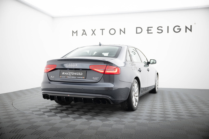 Audi A4 B8 Facelift 2011-2015 Bakre Diffuser (Med Dubbla utblås på båda sidorna) Maxton Design i gruppen Välj bilmodell / Audi / A4 - S4 - RS4 (B8) 2007-2014 / Styling hos DDESIGN Scandinavia AB (AU-A4-B8F-RS1GOO_OO)