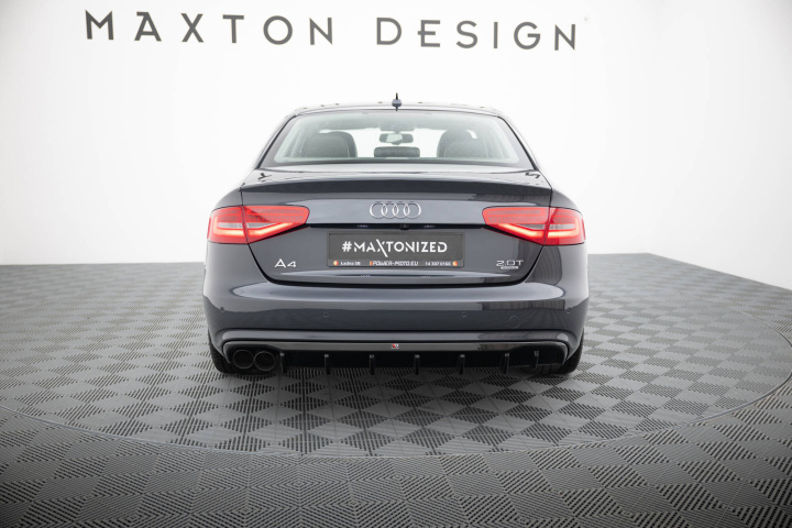 Audi A4 B8 Facelift 2011-2015 Bakre Diffuser (Med Dubbla utblås på ena sidan) Maxton Design i gruppen Välj bilmodell / Audi / A4 - S4 - RS4 (B8) 2007-2014 / Styling hos DDESIGN Scandinavia AB (AU-A4-B8F-RS1GOO_)