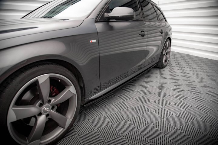 Audi A4 S-Line / S4 B8.5 2011-2015 Sidoextensions V.2 Maxton Design i gruppen Välj bilmodell / Audi / A4 - S4 - RS4 (B8) 2007-2014 / Styling / Sidokjolar hos DDESIGN Scandinavia AB (AU-A4-B8F-SLINE-SD1G)