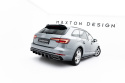 Audi S4 / A4 S-Line Sedan / Avant B9 2016-2019 (Med trapezoidal-utblås) Bakre Diffuser (Med Splitters) Maxton Design