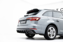 Audi S4 / A4 S-Line Sedan / Avant B9 2016-2019 (Med trapezoidal-utblås) Bakre Diffuser (Med Splitters) Maxton Design