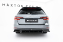 Audi S4 / A4 S-Line Sedan / Avant B9 2016-2019 (Med trapezoidal-utblås) Bakre Diffuser (Med Splitters) Maxton Design
