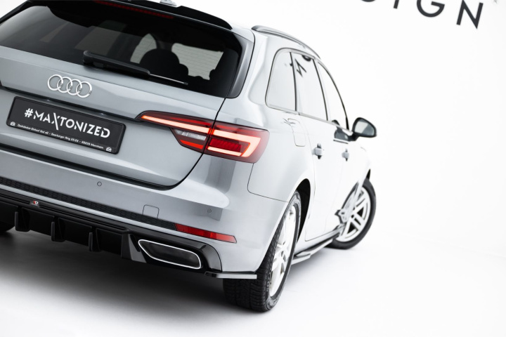 Audi A4 / A4 S-Line / S4 Sedan / Avant B9 2015- 2019 Bakre Sidoextensions Maxton Design i gruppen Välj bilmodell / Audi / A4 - S4 - RS4 (B9) 2015+ / Styling hos DDESIGN Scandinavia AB (AU-A4-B9-AV-RSD3G)