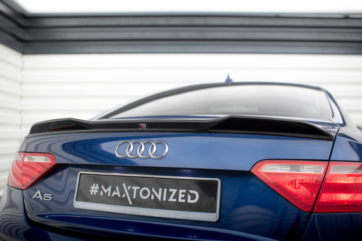 Audi A5 / A5 S-Line / S5 Coupe 2007-2016 Vingextension 3D Maxton Design i gruppen Välj bilmodell / Audi / A5 - S5 - RS5 (8T/8F) 2008-2016 / Styling hos DDESIGN Scandinavia AB (AU-A5-1F-CAP2G)