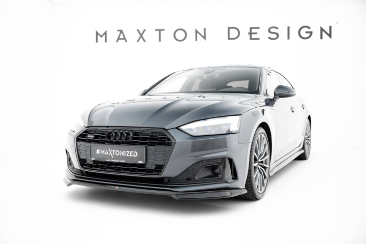 Audi A5 F5 Facelift 2019-2024 Frontsplitter / Frontläpp V.1 Maxton Design i gruppen Välj bilmodell / Audi / A5 - S5 - RS5 (F5) 2016+ / Styling hos DDESIGN Scandinavia AB (AU-A5-2F-SB-FD1G)
