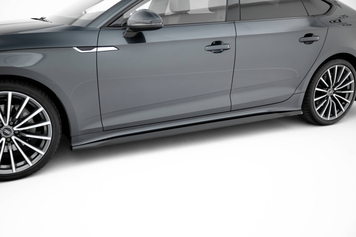 Audi A5 Sportback F5 Facelift 2019-2024 Sidoextensions Maxton Design i gruppen Välj bilmodell / Audi / A5 - S5 - RS5 (F5) 2016+ / Styling hos DDESIGN Scandinavia AB (AU-A5-2F-SB-SD1G)