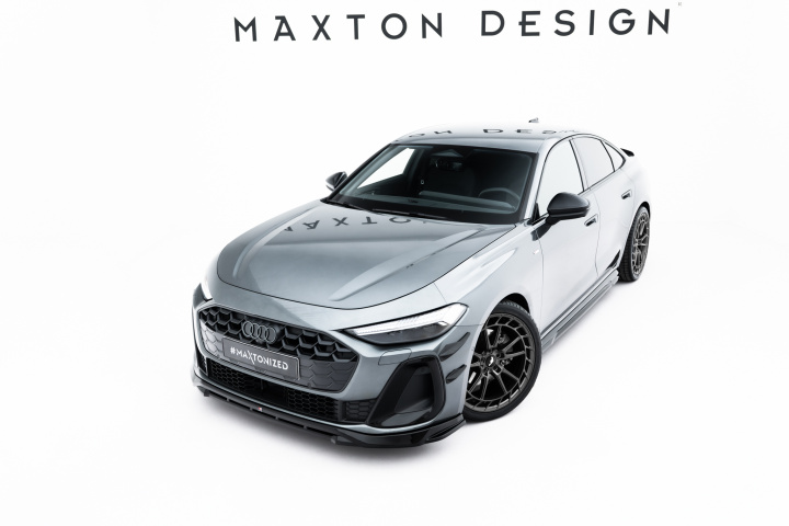 Audi A5 S-Line Sedan / Avant B10 2024+ Frontsplitter / Frontläpp V.1 Maxton Design i gruppen Välj bilmodell / Audi / A5 - S5 - RS5 (B10) 2024+ hos DDESIGN Scandinavia AB (AU-A5-3-SLINE-FD1GFD1RG)