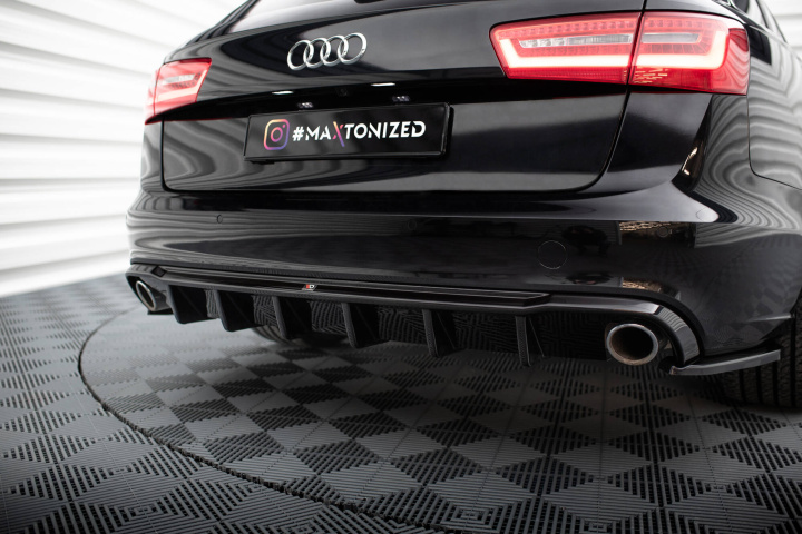 Audi A6 Sedan / Avant C7 2011-2014 Bakre Diffuser (Med Singelutblås på båda sidorna) Maxton Design i gruppen Välj bilmodell / Audi / A6 - S6 - RS6 (C7) 2011-2018 / Styling hos DDESIGN Scandinavia AB (AU-A6-C7-AV-RS1GO_O)