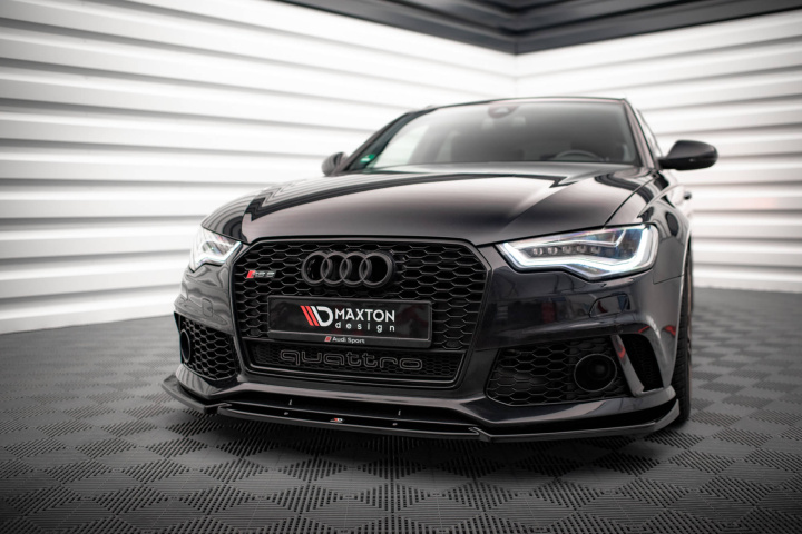 Audi A6 (RS6 Look-front) C7 2011-2017 Frontläpp / Frontsplitter Maxton Design i gruppen Välj bilmodell / Audi / A6 - S6 - RS6 (C7) 2011-2018 / Styling / Frontläppar hos DDESIGN Scandinavia AB (AU-A6-C7-RS6LOOK-FD1G)