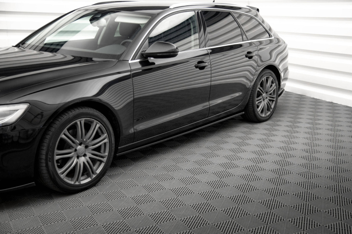 Audi A6 C7 2011-2014 Sidokjolar Maxton Design i gruppen Välj bilmodell / Audi / A6 - S6 - RS6 (C7) 2011-2018 / Styling hos DDESIGN Scandinavia AB (AU-A6-C7-SD2G)