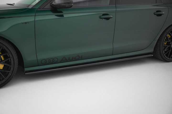 Audi A6 S-line / S6 C7 2011-2014 Sidoextensions V.2 Maxton Design i gruppen Välj bilmodell / Audi / A6 - S6 - RS6 (C7) 2011-2018 / Styling hos DDESIGN Scandinavia AB (AU-A6-C7-SLINE-AV-SD1G)