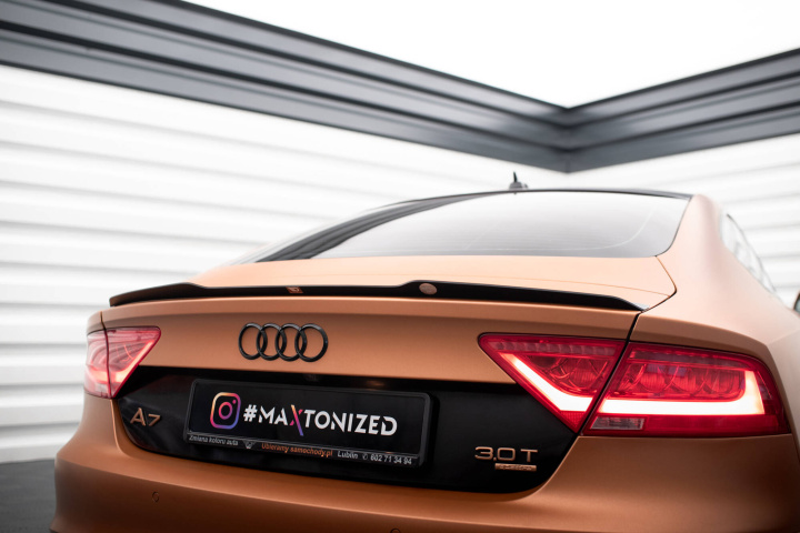 Audi A7 C7 2010-2014 Vingextension V.1 Maxton Design i gruppen Välj bilmodell / Audi / A7 - S7 - RS7 (4G8) 2010-2018 / Styling hos DDESIGN Scandinavia AB (AU-A7-C7-CAP1G)