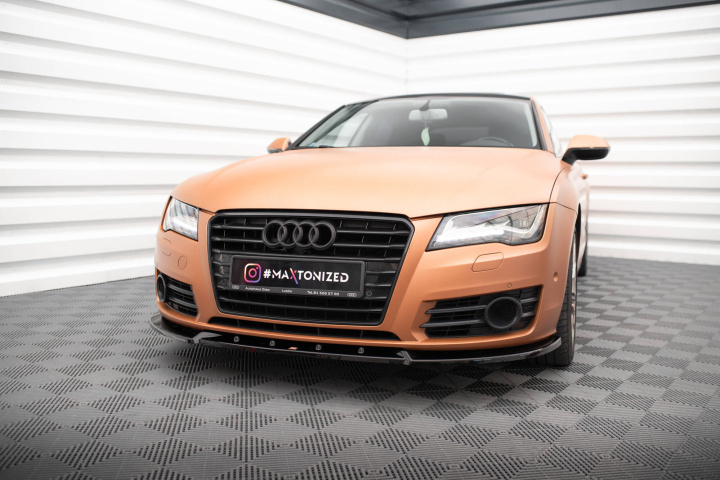 Audi A7 C7 2010-2014 Frontsplitter V.2 Maxton Design i gruppen Välj bilmodell / Audi / A7 - S7 - RS7 (4G8) 2010-2018 / Styling hos DDESIGN Scandinavia AB (AU-A7-C7-FD2G)