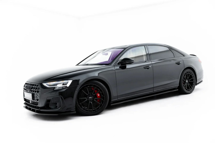 Audi A8 S-Line Long D5 2017-2026 Sidoextensions V.1 Maxton Design i gruppen Välj bilmodell / Audi / A8 - S8 (D5) 2019+ hos DDESIGN Scandinavia AB (AU-A8-D5F-SLINE-L-SD1G)