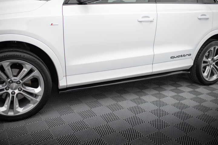 Audi Q3 S-line 8U 2011-2014 Sidoextensions V.1 Maxton Design i gruppen Välj bilmodell / Audi / Q3 (8U) 2011-2018 / Styling hos DDESIGN Scandinavia AB (AU-Q3-1-SLINE-SB-SD1G)