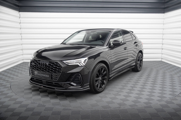 Audi Q3 Sportback F3 2019+ Frontläpp / Frontsplitter V.1 Maxton Design i gruppen Välj bilmodell / Audi / Q3 (F3) 2018+ hos DDESIGN Scandinavia AB (AU-Q3-2-SB-FD1G)
