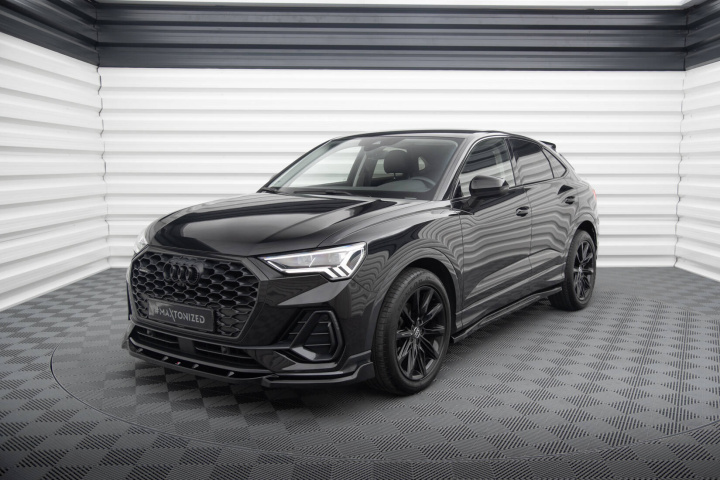 Audi Q3 Sportback F3 2019+ Frontläpp / Frontsplitter V.2 Maxton Design i gruppen Välj bilmodell / Audi / Q3 (F3) 2018+ hos DDESIGN Scandinavia AB (AU-Q3-2-SB-FD2G)