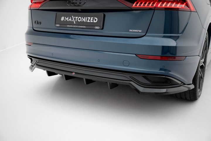 Audi Q8 Mk1 2018-2023 Bakre Splitter (Med Splitters) Maxton Design i gruppen Välj bilmodell / Audi / Q8 - SQ8 - RS Q8 2018+ hos DDESIGN Scandinavia AB (AU-Q8-1-RD1GRD2G)