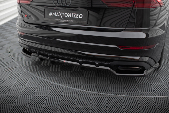 Audi SQ8 / Q8 S-Line Mk1 Facelift 2023+ Bakre Splitter (Med Splitters) V.1 Maxton Design i gruppen Välj bilmodell / Audi / Q8 - SQ8 - RS Q8 2018+ hos DDESIGN Scandinavia AB (AU-Q8-1F-SLINE-RD1G-RD2G)