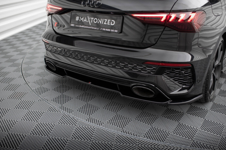 Audi RS3 Sportback 8Y 2020+ Bakre Splitter V.1 Maxton Design i gruppen Välj bilmodell / Audi / A3 - S3 - RS3 (8Y) 2020+ / Styling hos DDESIGN Scandinavia AB (AU-RS3-8Y-RD1G)