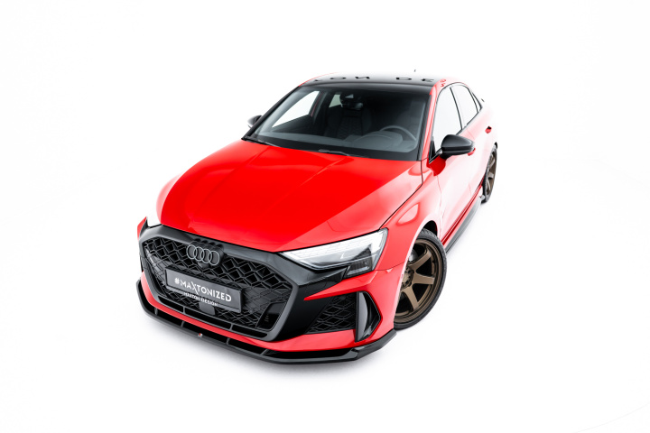 Audi RS3 Sportback 8Y Facelift 2024- Frontsplitter V.1 Maxton Design i gruppen Välj bilmodell / Audi / A3 - S3 - RS3 (8Y) 2020+ / Styling hos DDESIGN Scandinavia AB (AU-RS3-8YF-S-FD1G)