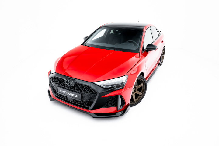 Audi RS3 Sportback 8Y Facelift 2024- Frontsplitter V.2 Maxton Design i gruppen Välj bilmodell / Audi / A3 - S3 - RS3 (8Y) 2020+ / Styling hos DDESIGN Scandinavia AB (AU-RS3-8YF-S-FD2G)