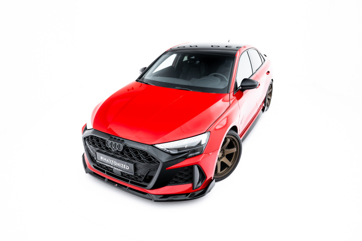 Audi RS3 Sportback 8Y Facelift 2024- Frontsplitter V.3 Maxton Design i gruppen Välj bilmodell / Audi / A3 - S3 - RS3 (8Y) 2020+ / Styling hos DDESIGN Scandinavia AB (AU-RS3-8YF-S-FD3G)