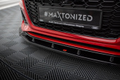 Audi RS4 B9 Facelift 2019+ Frontläpp / Frontsplitter V.2 Maxton Design