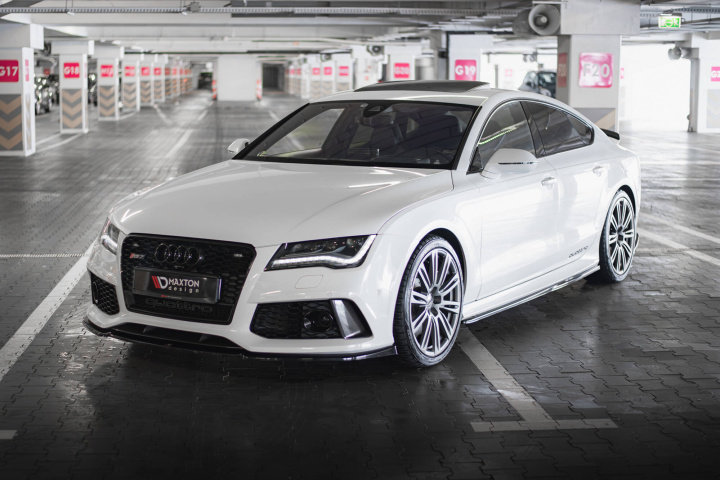 Audi RS7 2014-2017 Frontsplitter V.3 Maxton Design i gruppen Välj bilmodell / Audi / A7 - S7 - RS7 (4G8) 2010-2018 / Styling hos DDESIGN Scandinavia AB (AU-RS7-1F-FD3G)