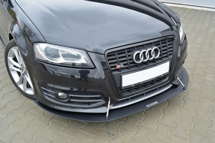 AU-S3-2F2-CNC-FD1A Audi S3 8P 2009-2013 Racing Splitter (Facelift) Maxton Design