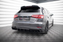 Audi A3 S-Line Sportback 8V Facelift 2016-2020 Diffuser (För dubbla utblås på båda sidorna) Maxton Design