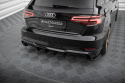 Audi A3 S-Line Sportback 8V Facelift 2016-2020 Diffuser (För dubbla utblås på vänster sida) Maxton Design