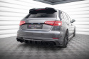 Audi A3 S-Line Sportback 8V Facelift 2016-2020 Diffuser (För Singel utblås på båda sidorna) Maxton Design