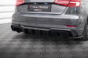 Audi A3 S-Line Sportback 8V Facelift 2016-2020 Diffuser (För Singel utblås på båda sidorna) Maxton Design