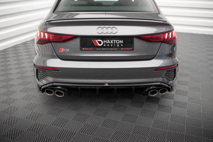 Audi S3 Sedan 8Y 2020+ Diffuser V.1 Maxton Design i gruppen Välj bilmodell / Audi / A3 - S3 - RS3 (8Y) 2020+ / Styling hos DDESIGN Scandinavia AB (AU-S3-8Y-S-RS1G)