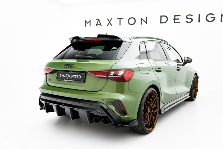 Audi S3 Sportback 8Y Facelift 2024- Diffuser Maxton Design i gruppen Välj bilmodell / Audi / A3 - S3 - RS3 (8Y) 2020+ / Styling hos DDESIGN Scandinavia AB (AU-S3-8YF-S-RS1G-SBOO_OO)