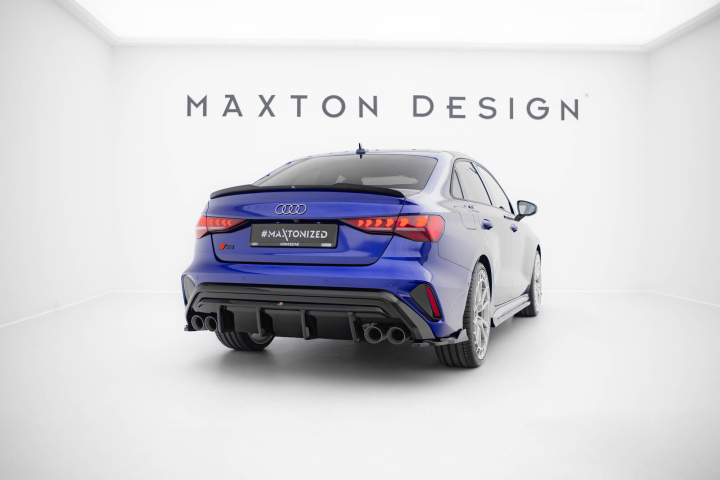 Audi S3 Sedan 8Y Facelift 2024- Diffuser Maxton Design i gruppen Välj bilmodell / Audi / A3 - S3 - RS3 (8Y) 2020+ / Styling hos DDESIGN Scandinavia AB (AU-S3-8YF-S-RS1G-SOO_OO)