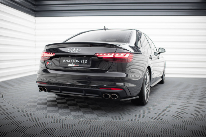 Audi S4 B9 Facelift 2019- Bakre Splitter (Med Splitters) V.1 Maxton Design i gruppen Välj bilmodell / Audi / A4 - S4 - RS4 (B9) 2015+ / Styling hos DDESIGN Scandinavia AB (AU-S4-B9F-RD1G-RD2G)