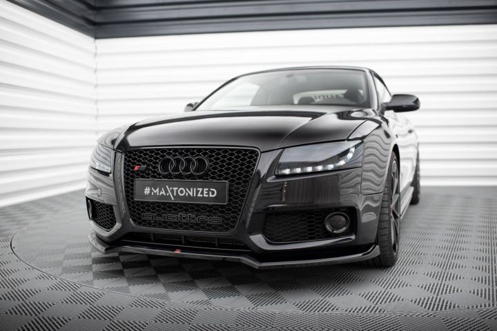 Audi S5 / A5 S-Line 8T 2007-2011 Frontläpp / Frontsplitter V.3 Maxton Design i gruppen Välj bilmodell / Audi / A5 - S5 - RS5 (8T/8F) 2008-2016 / Styling hos DDESIGN Scandinavia AB (AU-S5-1-FD2G)