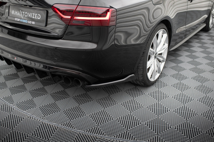 Audi S5 / A5 S-Line Coupe / Cabriolet 8T 2007-2011 Bakre Sidoextensions V.2 Maxton Design i gruppen Välj bilmodell / Audi / A5 - S5 - RS5 (8T/8F) 2008-2016 / Styling hos DDESIGN Scandinavia AB (AU-S5-1-RSD2G)
