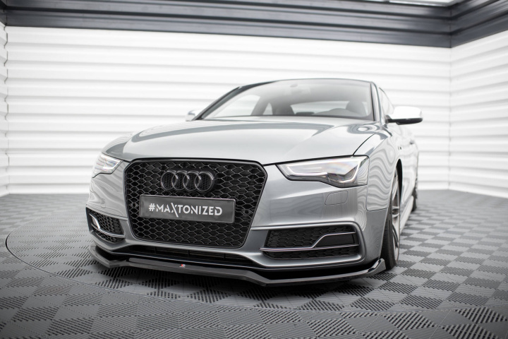 Audi S5 / A5 S-Line 8T Facelift 2011-2016 Frontläpp / Frontsplitter V.4 Maxton Design i gruppen Välj bilmodell / Audi / A5 - S5 - RS5 (8T/8F) 2008-2016 / Styling hos DDESIGN Scandinavia AB (AU-S5-1F-FD2G)
