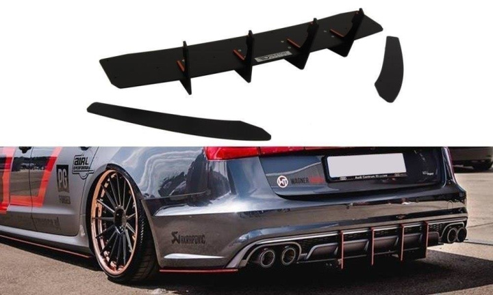 Audi S6 C7 Facelift 2015-2017 Diffuser + Splitters Maxton Design i gruppen Välj bilmodell / Audi / A6 - S6 - RS6 (C7) 2011-2018 / Styling / Diffuser hos DDESIGN Scandinavia AB (AU-S6-C7-AV-CNC-RS1A)
