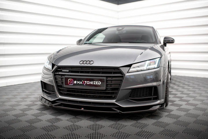 Audi TT S / S-Line 8S 2014-2018 Frontsplitter V.1 Maxton Design i gruppen Välj bilmodell / Audi / TT (8J) 2006-2014 & TT (8S) 2014+ / Styling / Frontläppar hos DDESIGN Scandinavia AB (AU-TT-3-SLINE-FD1G)