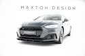 Audi A5 F5 Facelift 2019-2024 Street Pro Frontläpp / Frontsplitter Svart/Röd Maxton Design