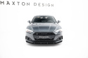 Audi A5 F5 Facelift 2019-2024 Street Pro Frontläpp / Frontsplitter Svart/Röd Maxton Design